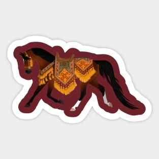 Bay Native Costume Arabian - Equine Rampaige Sticker